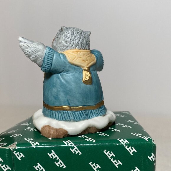 Floyd & Floyd Holiday Hamlet “The Parson” 1993 Owl Figurine In Original Box 1993 - Picture 4 of 11